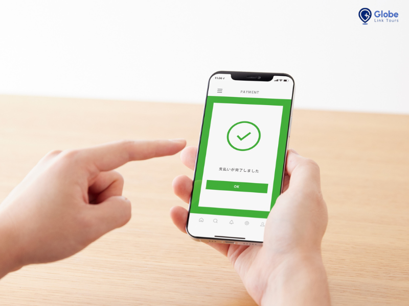 show green tick on mobiel