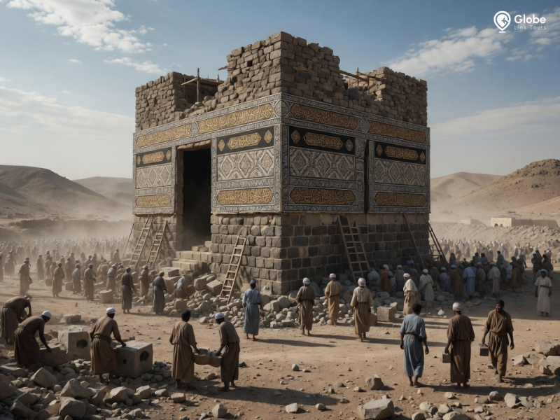 who built the kaaba