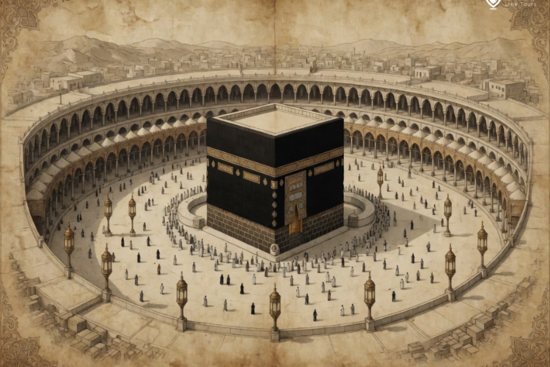 first depiction of kaaba